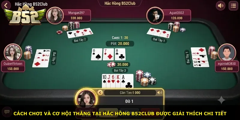 Cách chơi và cơ hội thắng tại Hắc Hồng B52Club được giải thích chi tiết