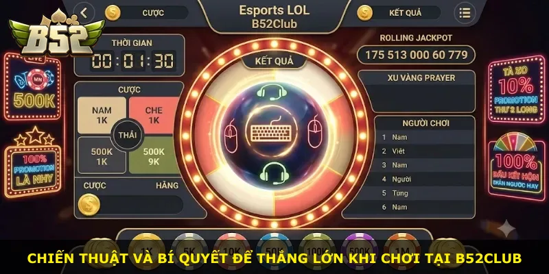 Chiến thuật và bí quyết để thắng lớn khi chơi tại B52Club