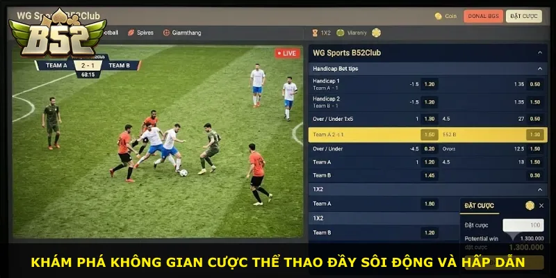 Khám phá không gian cược thể thao đầy sôi động và hấp dẫn