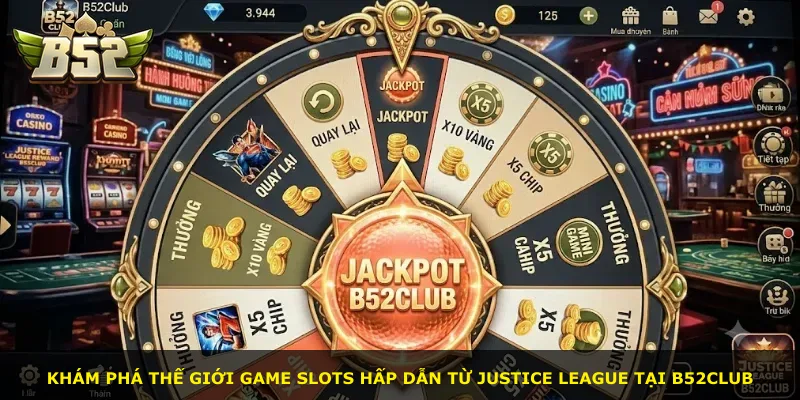Khám phá thế giới game slots hấp dẫn từ Justice League tại B52Club