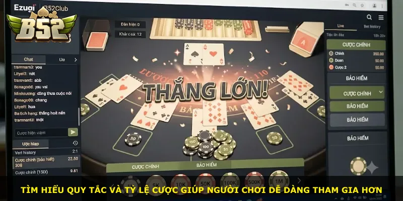Tìm hiểu quy tắc và tỷ lệ cược giúp người chơi dễ dàng tham gia hơn